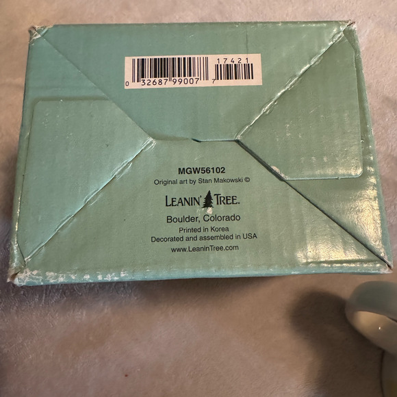 Leanin' Tree Vintage Coffee Mug Funny Smiling Face office humor Novelty in box - Picture 7 of 7